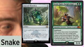 MY LIBRARY HAS NO END AND ONLY SNAKES! Zane Medallion Historic MTG Arena