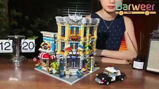 Shocking Find: Exclusive MOC 89134 Brick Town Police Station Building on Barweer