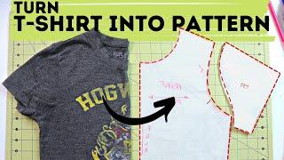 HOW TO turn your t-shirt into pattern? Detailed tutorial! How to make a t shirt