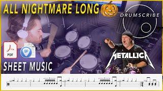 All Nightmare Long - Metallica | Drum SCORE Sheet Music Play-Along | DRUMSCRIBE