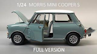 MORRIS MINI COOPER S 1/24 TAMIYA Model car build  [Full version]