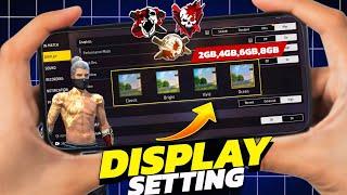 Display Setting Free Fire  | Pro Player Display Setting | Free Fire New Setting