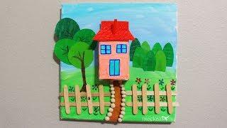 How to make kids summer crafts house project, Made with juice box: recycled craft