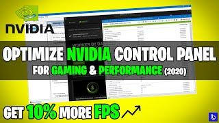 How to Optimize Nvidia Control Panel For GAMING & Performance (2020)