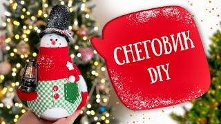 НОВОГОДНИЙ СНЕГОВИК ЗА ЧАС | Мастер-класс | Christmas snowman DIY