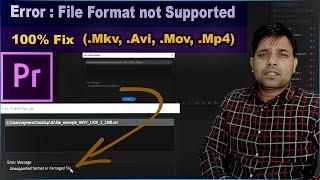 Premiere Pro 2021: How to import MKV/MOV/AVI Files in Hindi  (Subtitles Urdu & English)