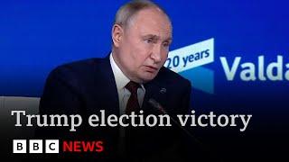 Putin congratulates Trump on election victory and say he’s ready to talk | BBC News