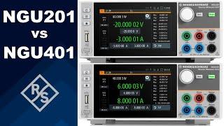 Rohde & Schwarz NGU201 vs NGU401 Source Measure Units Comparison