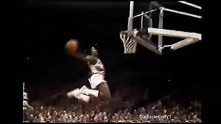 Rookie Clyde Drexler with 4 Dunks vs Nuggets