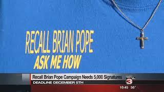 Brian Pope recall committee campaigning for signatures as deadline approaches