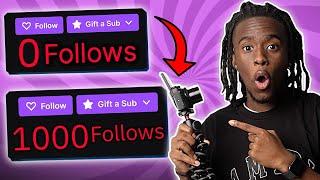 How To Get Your FIRST 1000 Followers On Twitch!