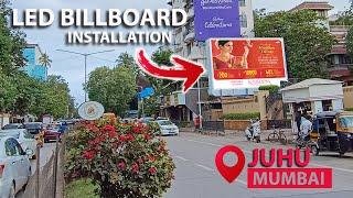 LED Billboard Installation at Juhu Mumbai | DOOH Outdoor LED Video Wall for Advertising