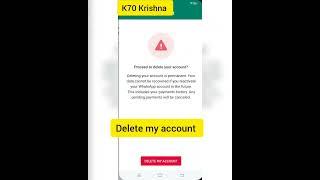 whatsapp account delete