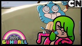 Gumball And Darwin Ride A T-Rex | Gumball | Cartoon Network