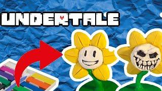 Лепим UNDERTALE  Флауи | Flowey | Цветика игры Андертейл из пластилина | Лепка ОВ |