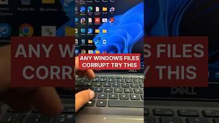 How to repair windows corrupted files #pctips #laptoptips #shorts