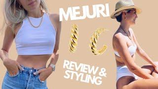 MEJURI REVIEW - IS IT WORTH IT? HOW TO STYLE CROISSANT DOME HOOPS