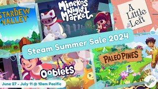 150 cozy games currently in the steam summer sale 2024 