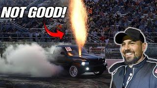 My 1000HP Cummins BLOWS UP Doing INSANE Burnout!! *HUGE FLAMES!*