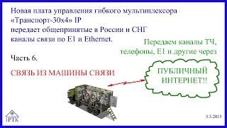 Первичный мультиплексор Е1 машина связи ТЧ через Ethernet