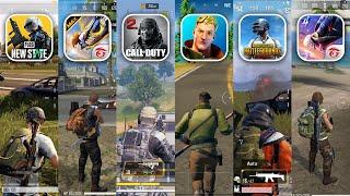 PUBG New State  vs FREE FIRE MAX vs Call of Duty Mobile vs Fortnite vs PUBG Mobile vs FREE FIRE | PK