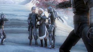 Bo Katan slaps Ahsoka