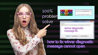 winrar diagnostic message fix  ||fix message diagnostic winrar 100%  solve