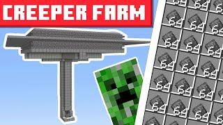 Minecraft Creeper Farm 1.21.4+ - BEST DESIGN - 2500+ Gunpowder Per Hour!