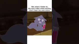 When I hear my own voice #meme #memes