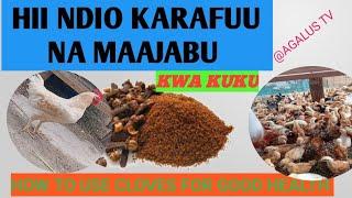 FAIDA ZA KARAFUU KWA KUKU/How to treat chicken by using Cloves powder