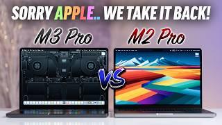 M3 Pro vs M2 Pro 14" MacBook Pro - WE WERE WRONG.. 