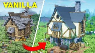 I Upgraded This Minecraft Survival Starter House In INSANE Detail