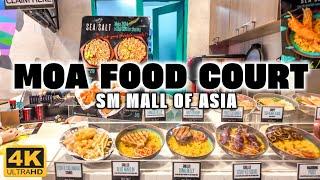 [4K] MALL OF ASIA FOOD HALL Tour! Discovering the Variety of Global Flavors!