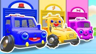 I Lost My Color! Car Garage Adventure | Learn Colors With Cars | Bibabibo Play & Learn | Kids Songs