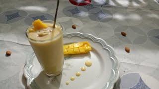 Delicious mango milkshake with #Afifa'sKitchen