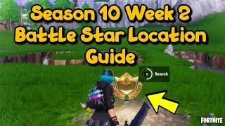 Fortnite Battle Royale - Season 10 Week 2 Secret Battle Star Location Guide Sundown Challenges