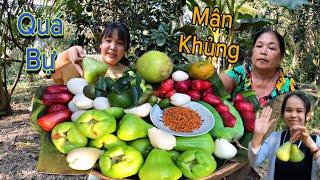 Hái Sập Cây Mận Tam Hoa Khổng Lồ Huỳnh Như Vlogs Ăn Mâm Trái Cây Khổng Lồ