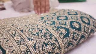 ARNG-3876 "The Peacock Blue" Premium Designer Saree||Georgette ||Crystals||Zari Embroidery