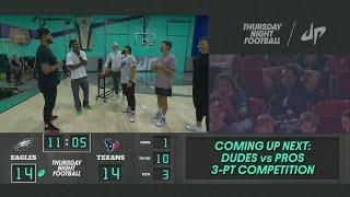 Dak Prescott, CeeDee Lamb join Dude Perfect for 3-pt shooting contest during 'TNF'