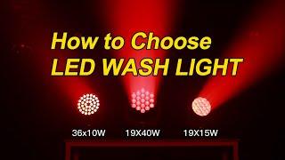 How to Choose the Best LED Wash Moving Head for Different Stage