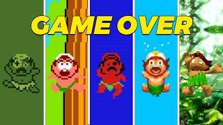 Adventure Island (1986) All Death Animations + Game Over Screens