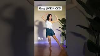 ️Practice Easy JIVE Kicks ️ # dancetutorial #jive #dancevideo #shortsfeed