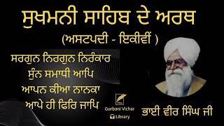 Ashtpadi Ikiwi Di Viakhya (Sukhmani Sahib Dey Arth) Bhai Veer Singh Ji Spiritual Talk