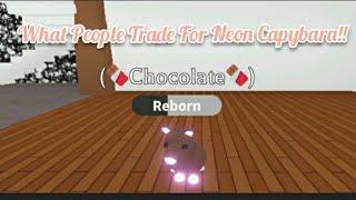 What People Trade For Neon CAPYBARA - Roblox Adopt Me!