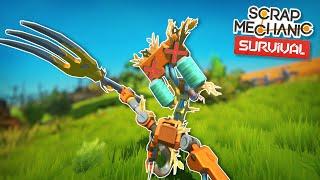 2000 IQ Way to Destroy Farmbots and Defend Crops! - Scrap Mechanic Survival Mode #7