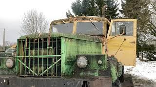 Old Soviet Offroad Truck KrAZ 255B FIRST START & Drive in over 5(?) years