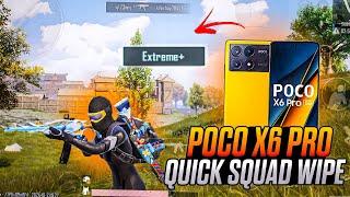 AGGRESSIVE BGMI GAMEPLAY | POCO X6 PRO BGMI TEST 90 FPS 