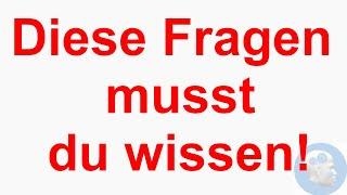 Allgemeinwissen - Geschichte - Grundlegende Fragen | Diese 4 Fragen solltest du können