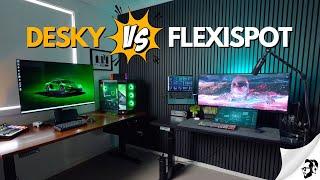 Flexispot E7 standing desk VS Desky | Why I choose Flexispot