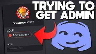 Trying to get ADMIN in Random Discord Servers (And Trolling...)